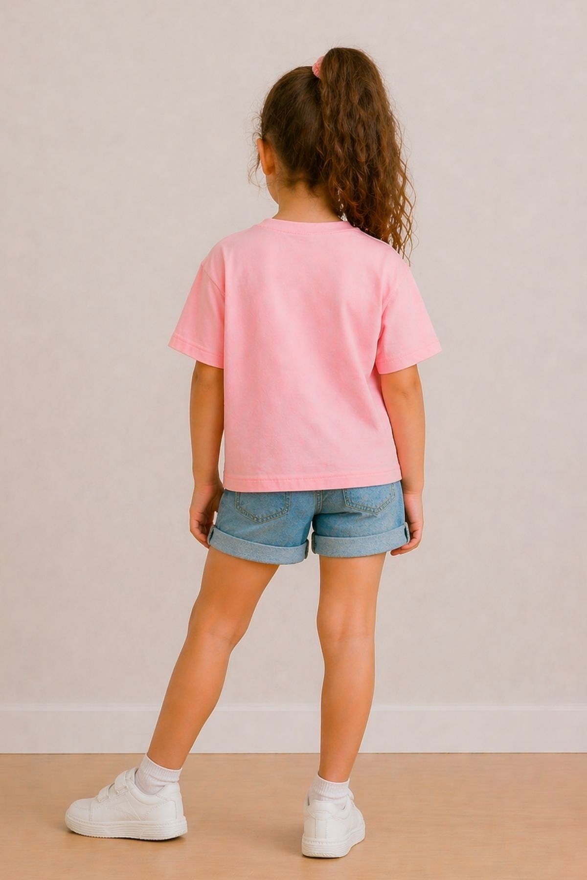 Kız Çocuk Basic kısa Kollu T-Shirt