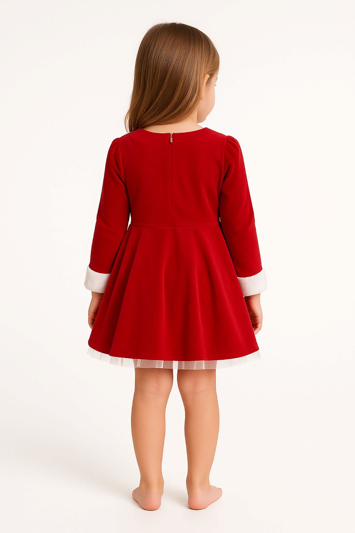 Kız Çocuk Kurdele Süslü Tüllü Elbise