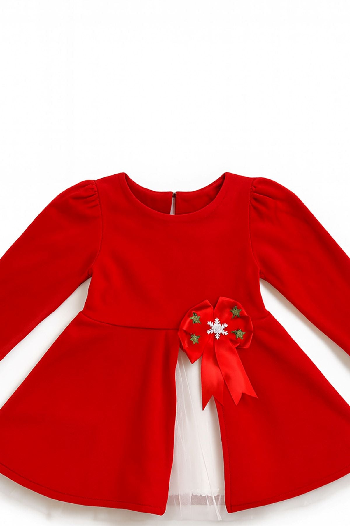 Kız Çocuk Kurdele Süslü Tüllü Elbise