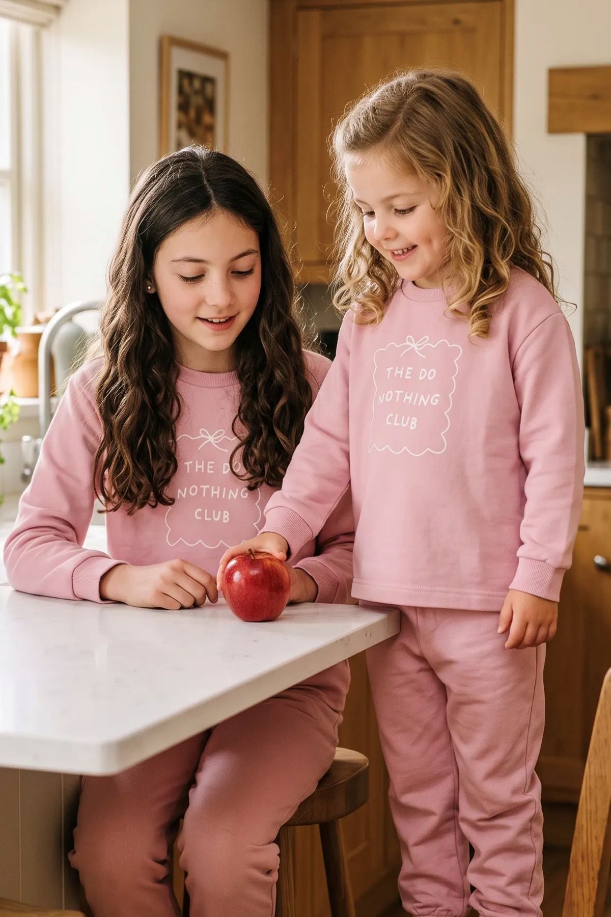 Kız Çocuk The Do Nothing Club Baskılı Uzun Kollu Pijama Takımı