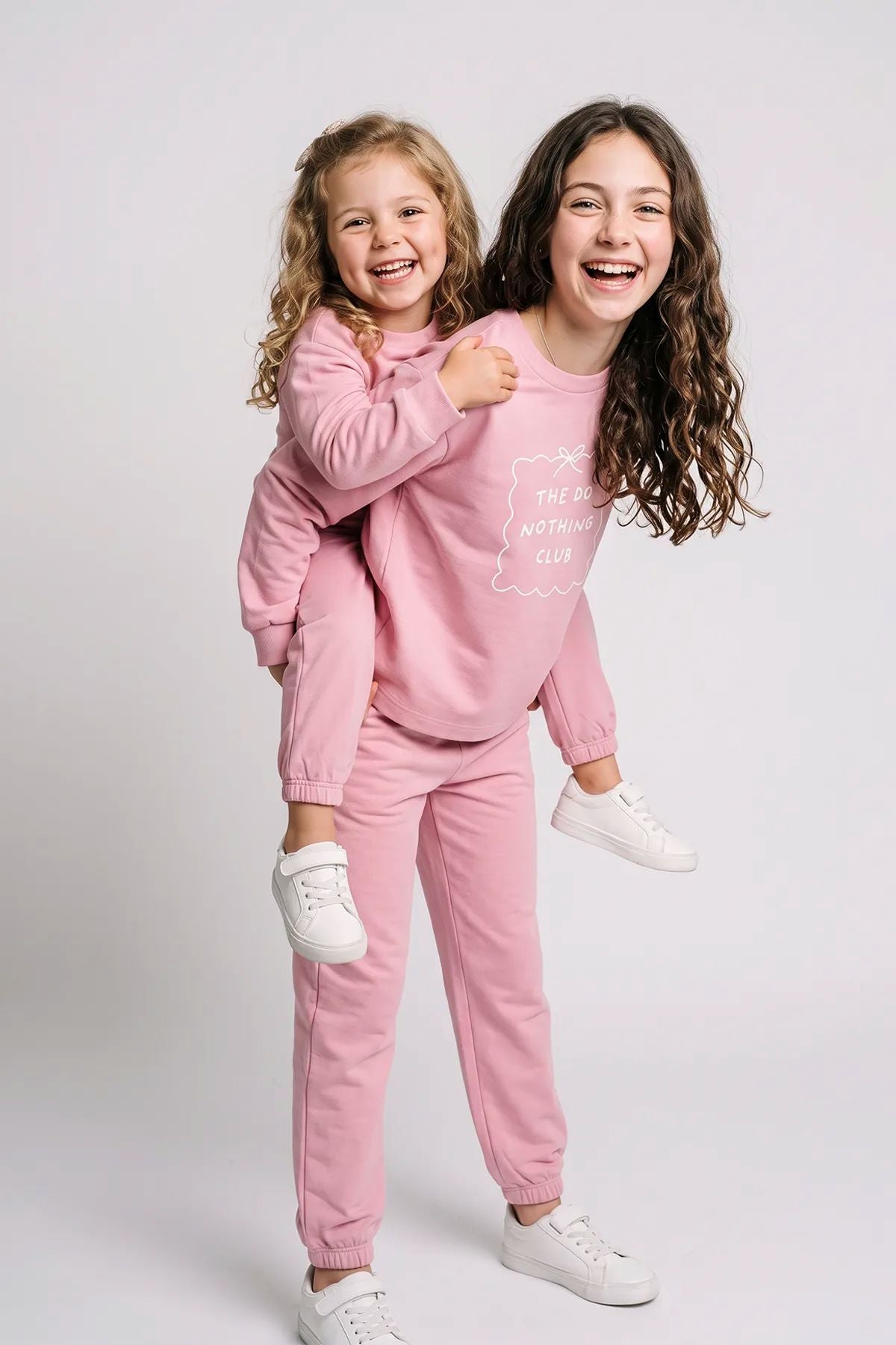 Kız Çocuk The Do Nothing Club Baskılı Uzun Kollu Pijama Takımı