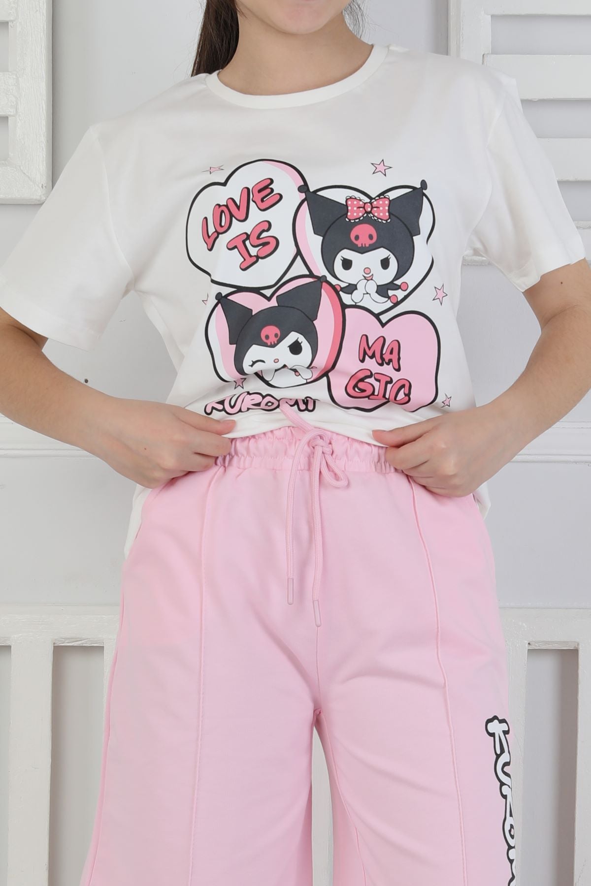 Love Is Kız Çocuk Üst Süprem Alt 2 İp Şort Takım