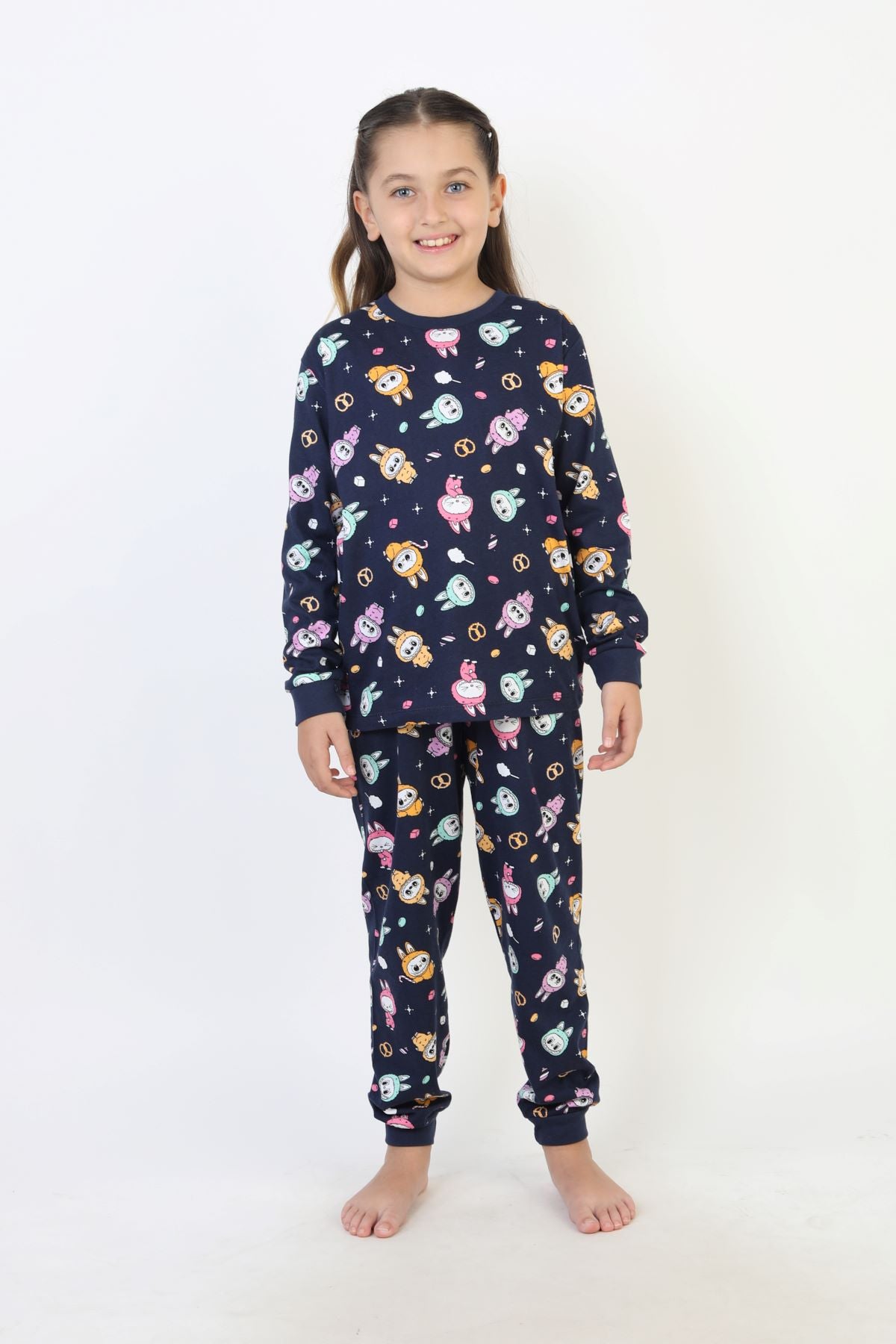 Labubu Desenli Kız Çocuk Takımı