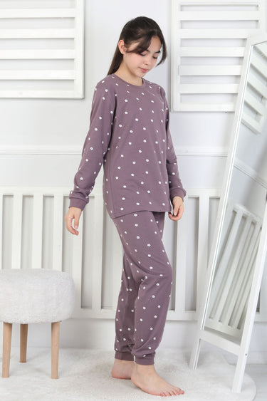 Little Daisy Desenli Kız Çocuk Pijama Takımı