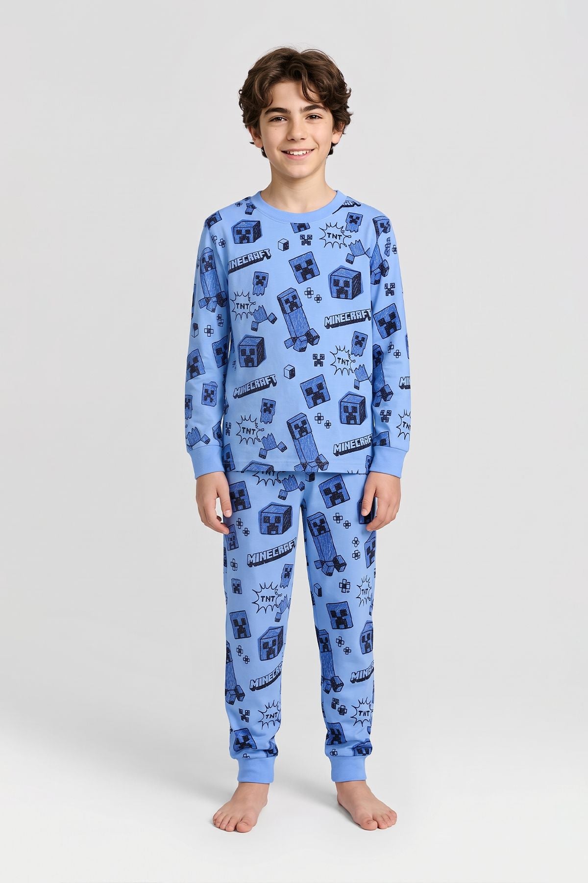 Computer Game Desenli Erkek Çocuk Pijama Takımı
