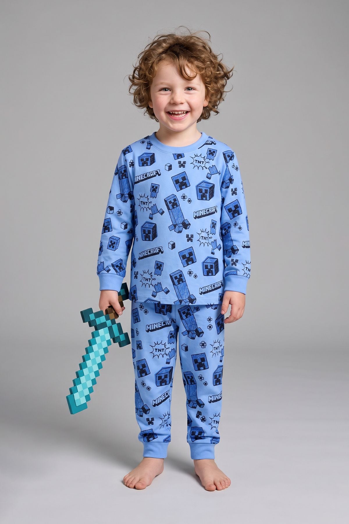 Computer Game Desenli Erkek Çocuk Pijama Takımı