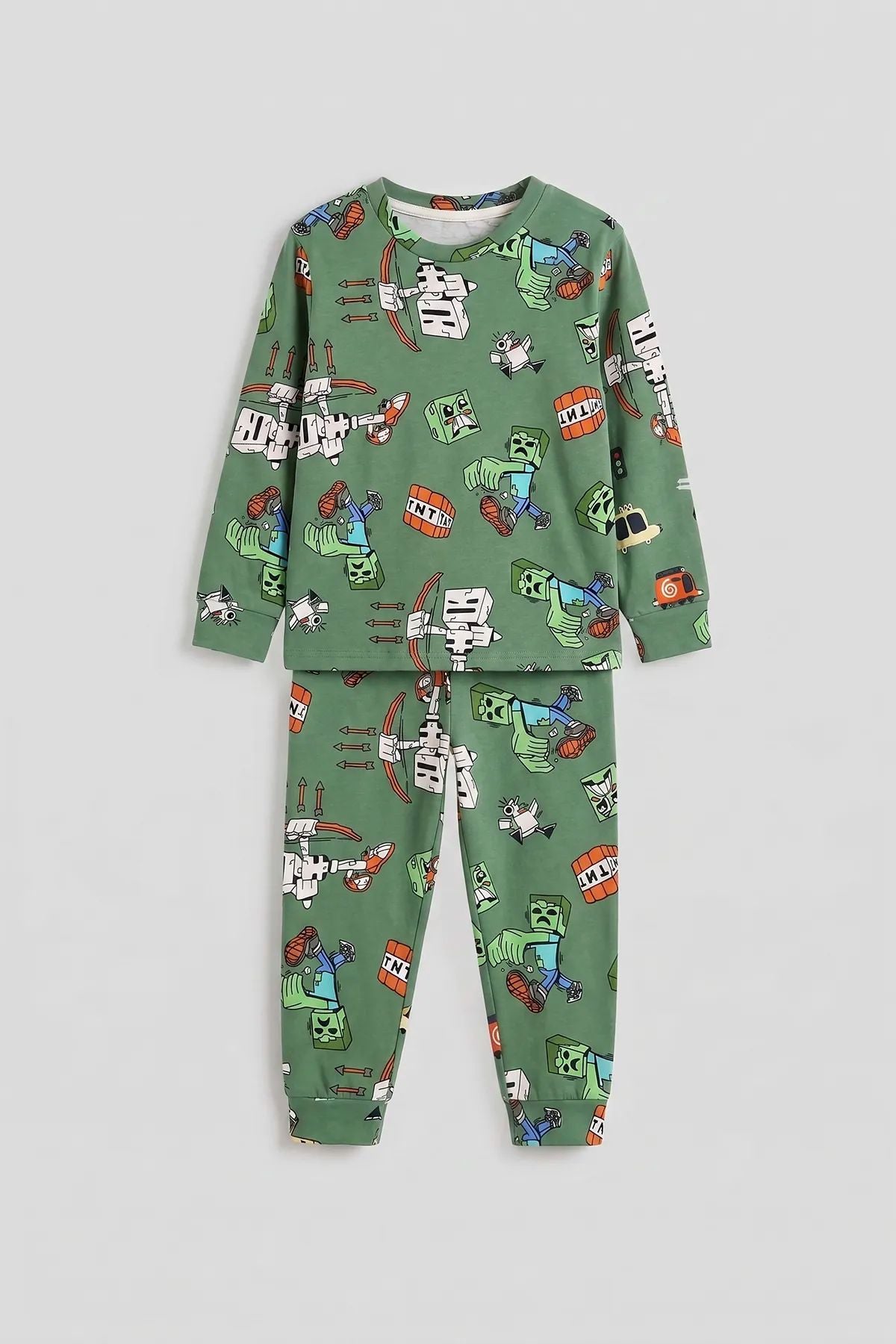 Computer Game Desenli Erkek Çocuk Pijama Takımı