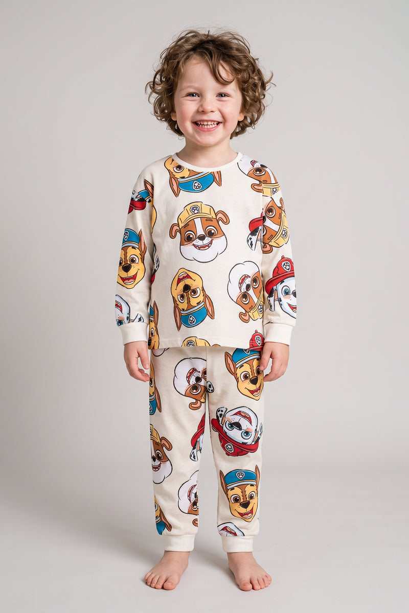 Mutlu Paw Patrol Desenli %100 Pamuk Çocuk Pijama Takımı