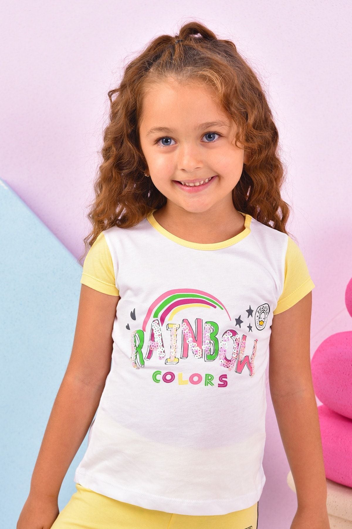 Rainbow Kız Çocuk T-Shirt