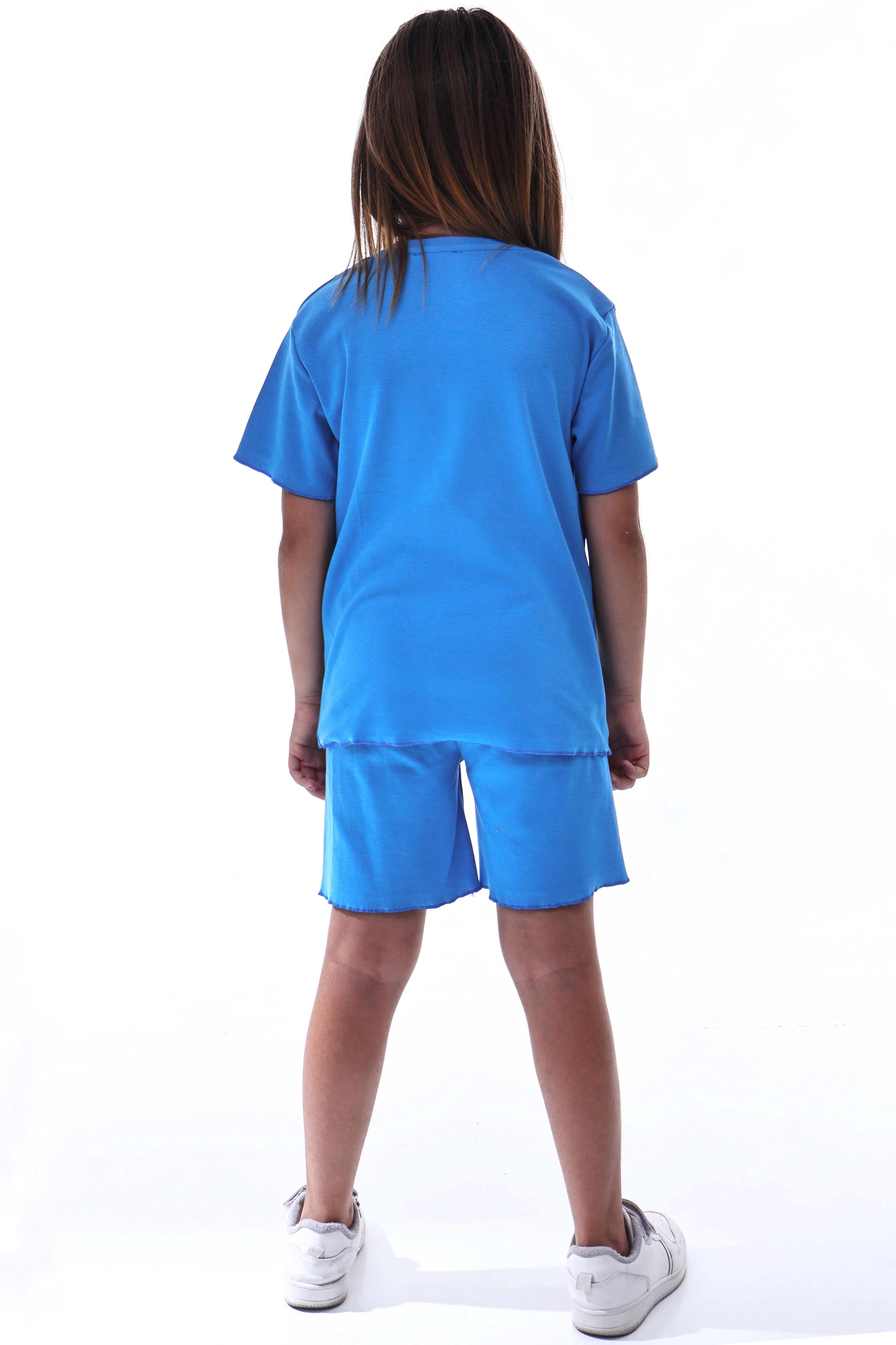 Ribana Beybi Overlok Detaylı Kuromi Nakışlı Alt-Üst Takım