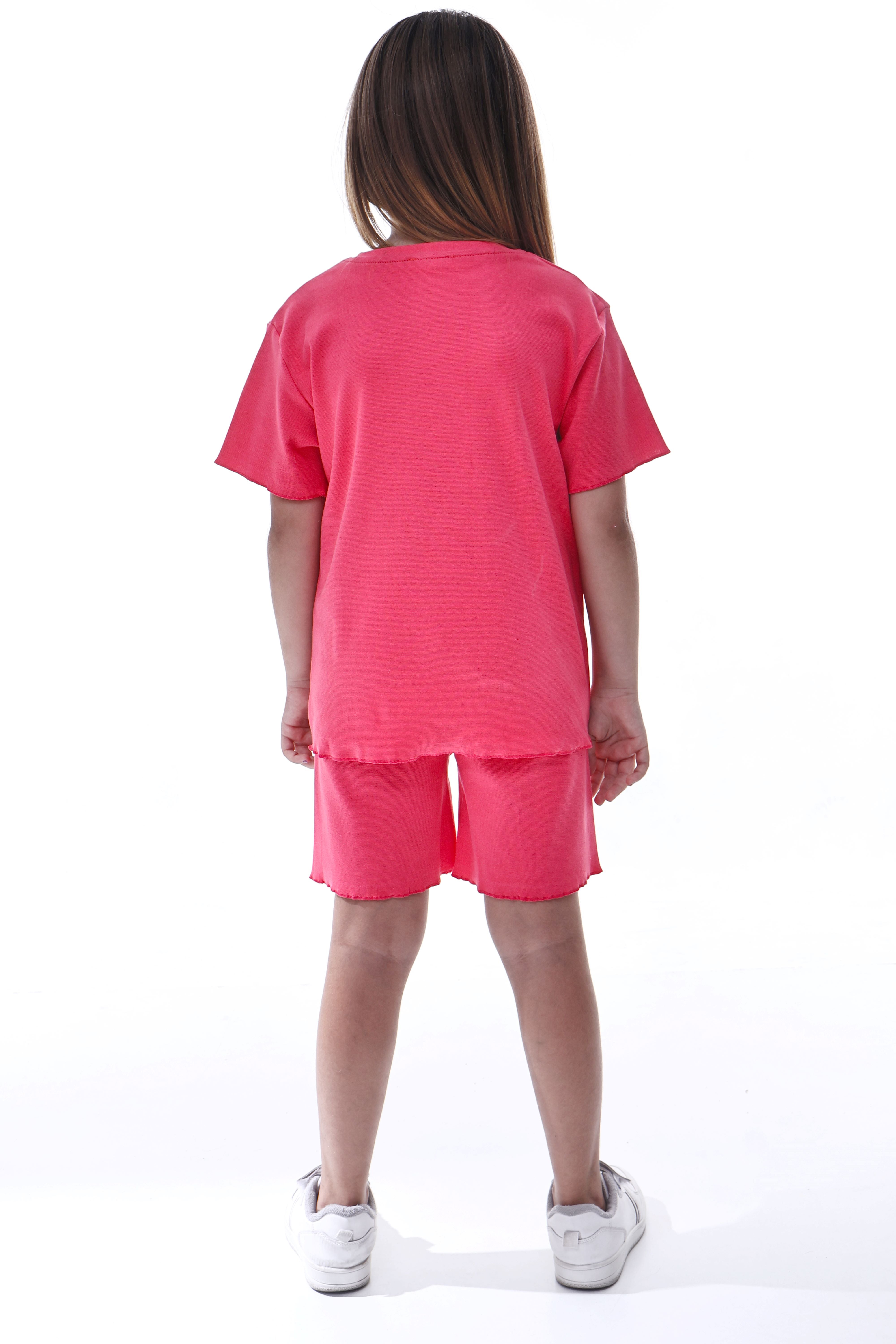 Ribana Beybi Overlok Detaylı Kuromi Nakışlı Alt-Üst Takım