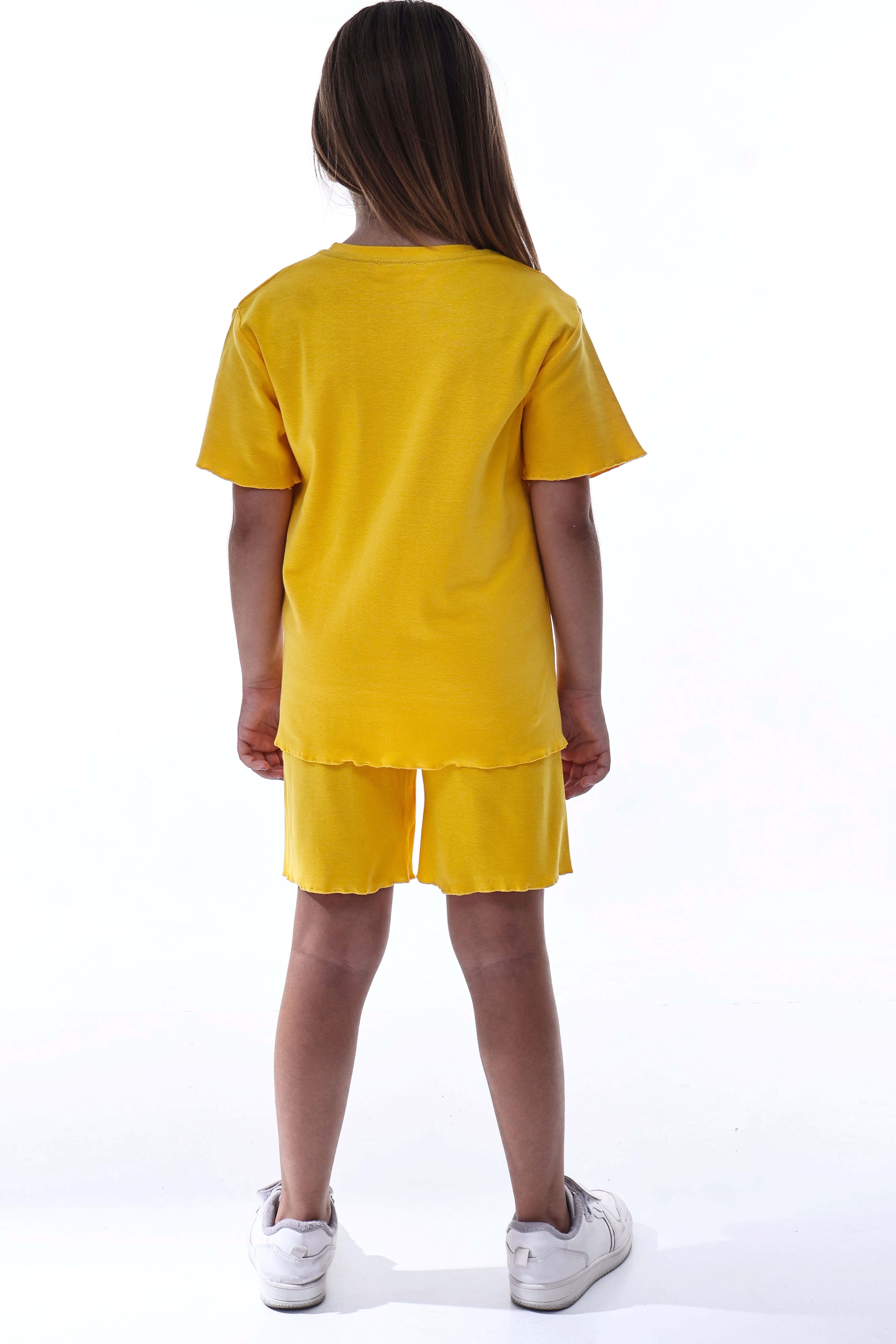 Ribana Beybi Overlok Detaylı Kuromi Nakışlı Alt-Üst Takım