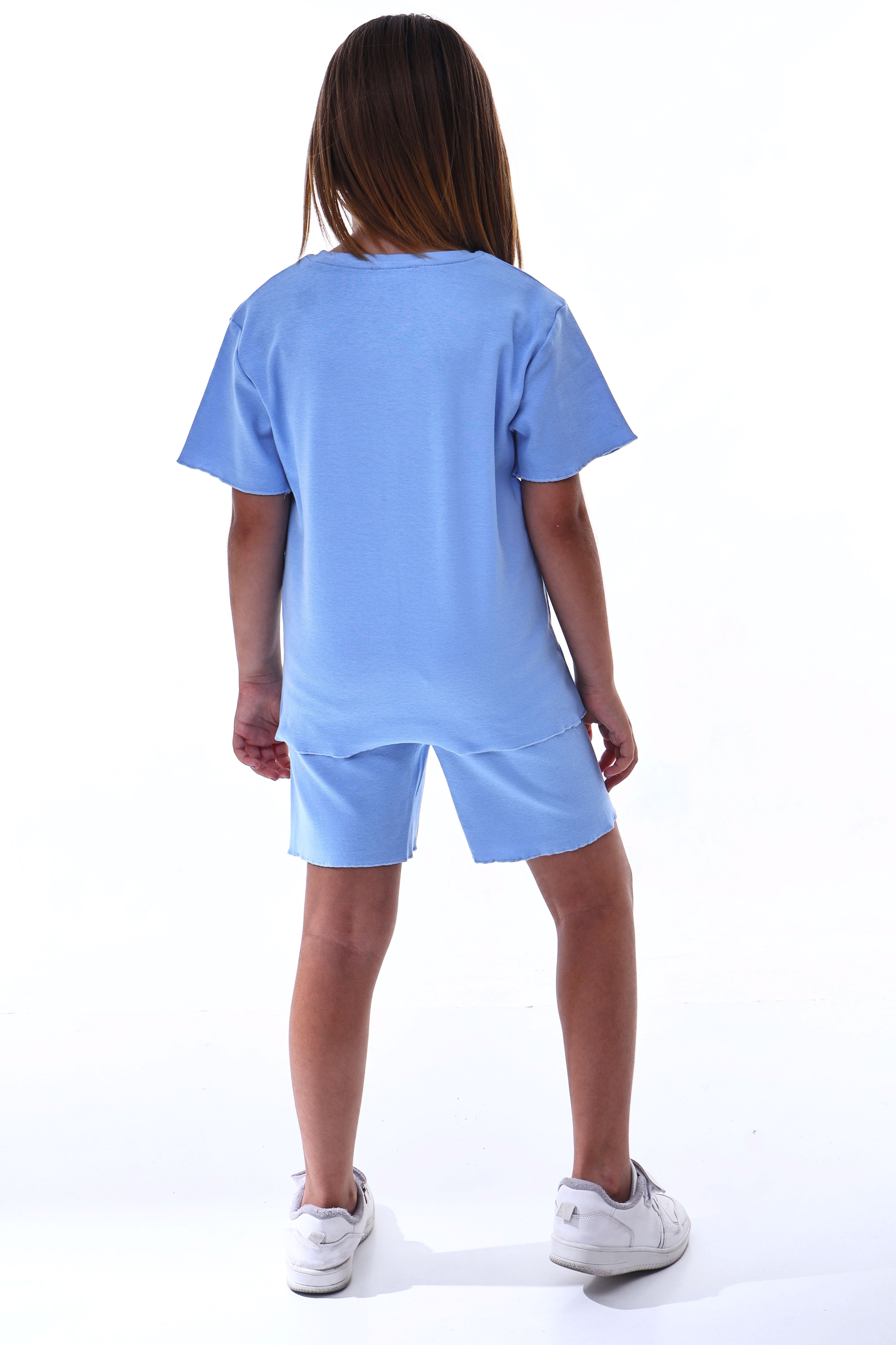 Ribana Beybi Overlok Detaylı Kuromi Nakışlı Alt-Üst Takım