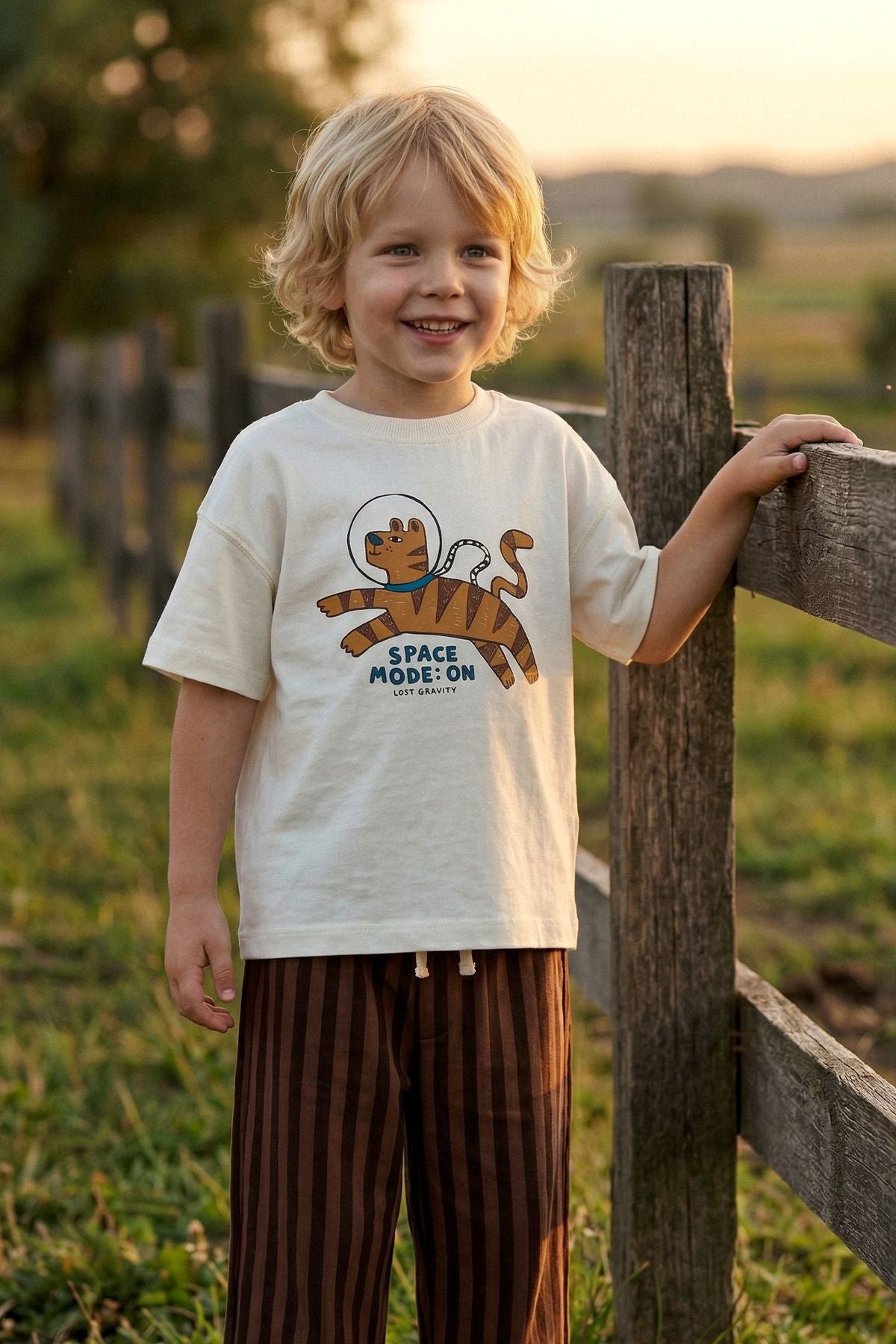 Space Mode Kaplan Baskılı Erkek Çocuk Alt Üst Takım