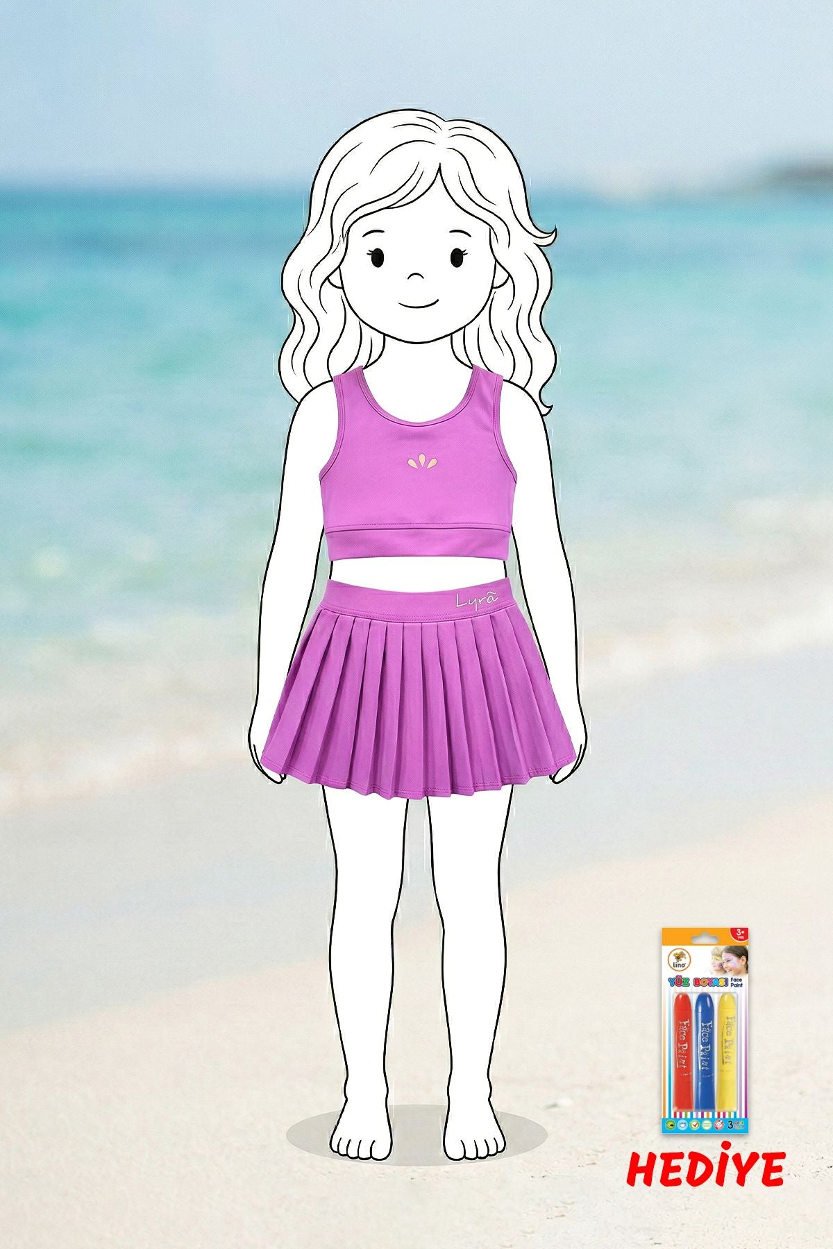 Sport Chic Etekli Kız Çocuk Alt - Üst Takımı