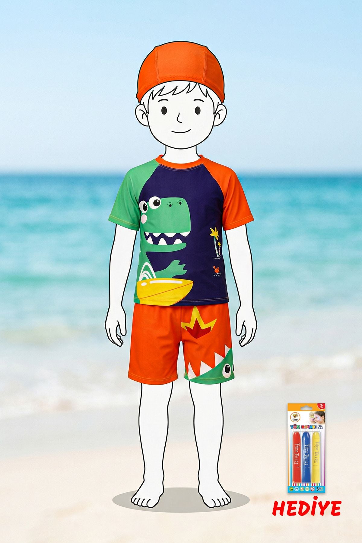 Summer Dino Erkek Çocuk Mayo Takımı