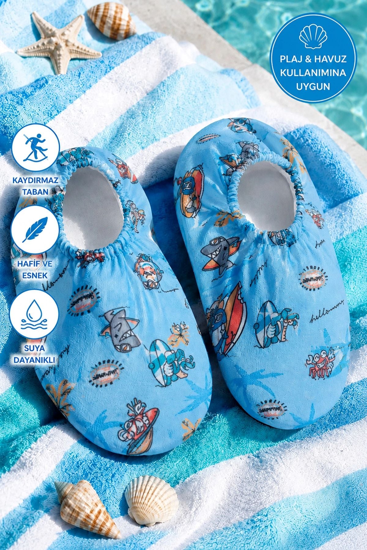 Surf Shark Bebek - Çocuk Deniz Ayakkabısı