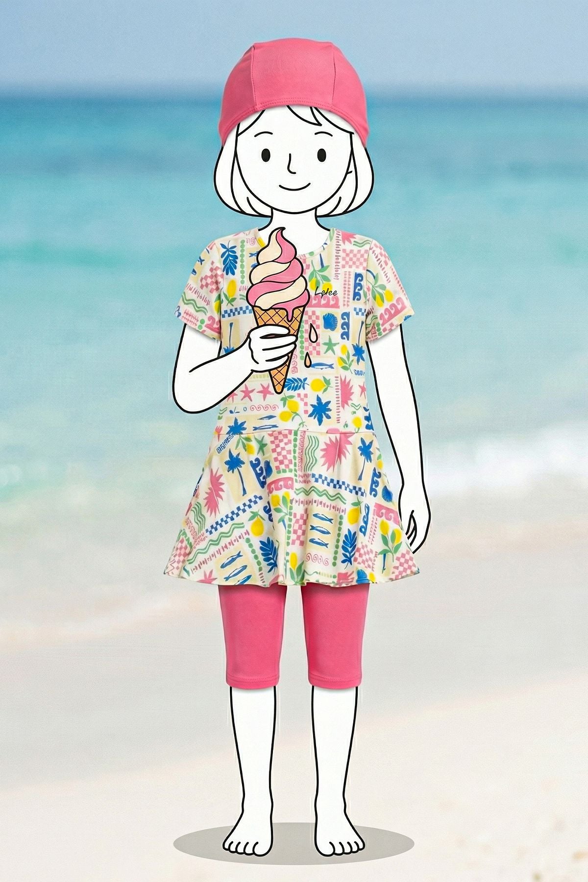 Tropic Fun Kız Çocuk Deniz Takımı – Hediyeli