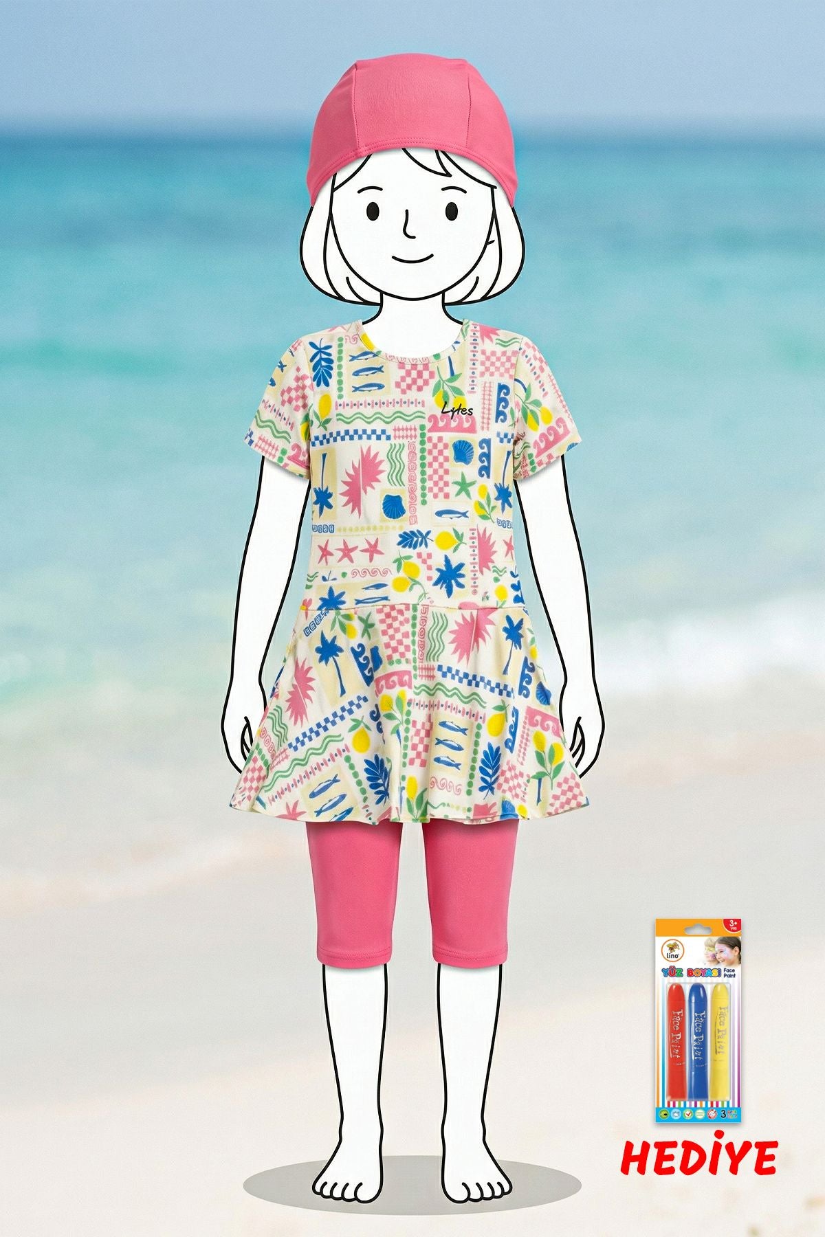 Tropic Fun Kız Çocuk Deniz Takımı – Hediyeli