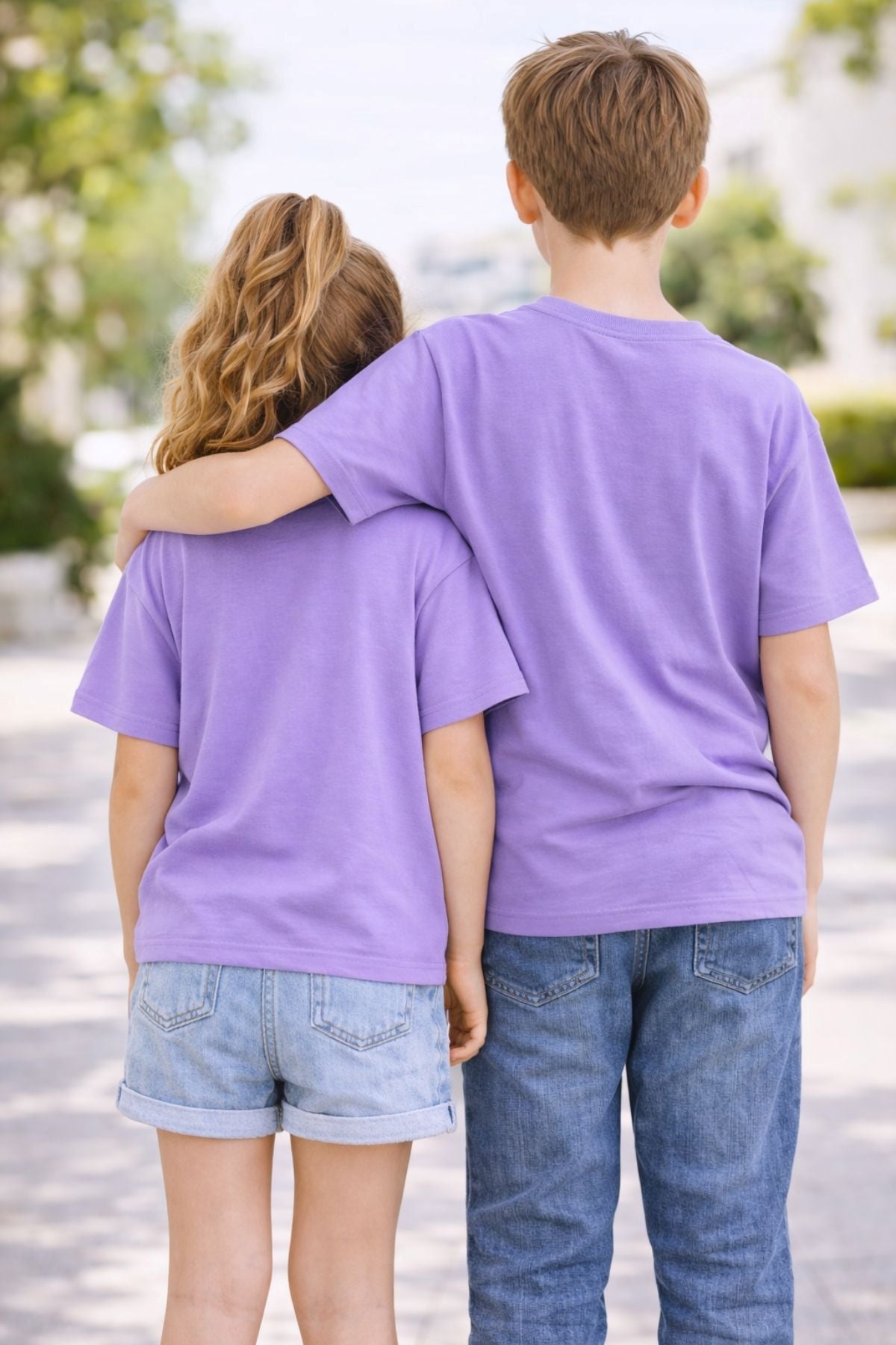 Unisex Basic Kısa Kollu Çocuk T-Shirt