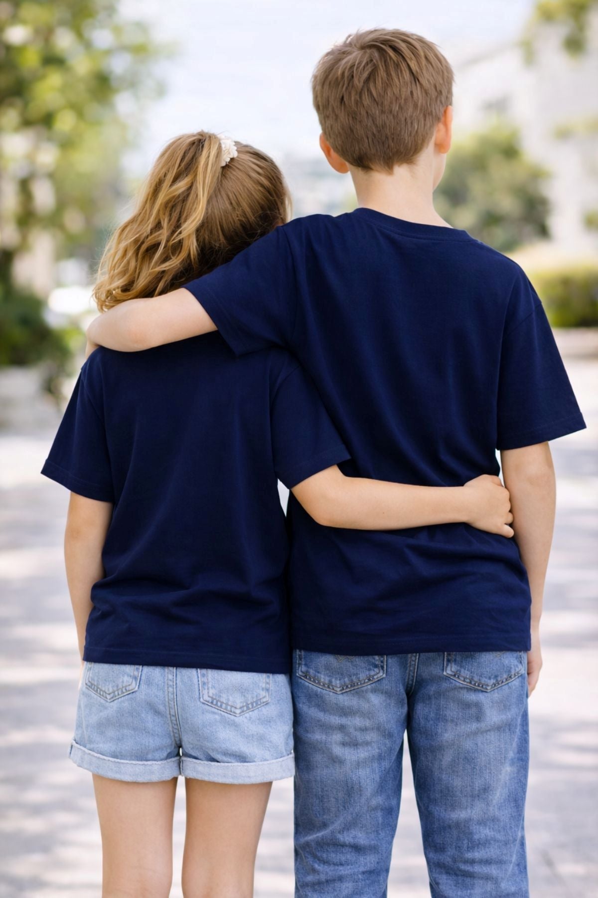 Unisex Basic Kısa Kollu Çocuk T-Shirt