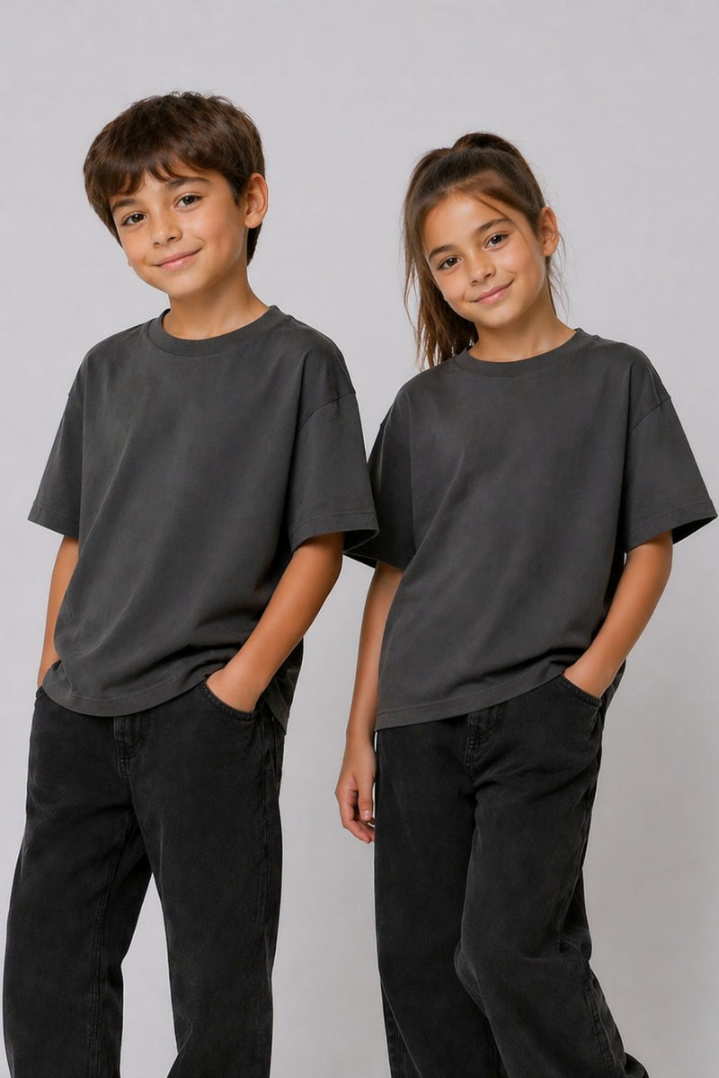 Unisex Basic Kısa Kollu Çocuk T-Shirt
