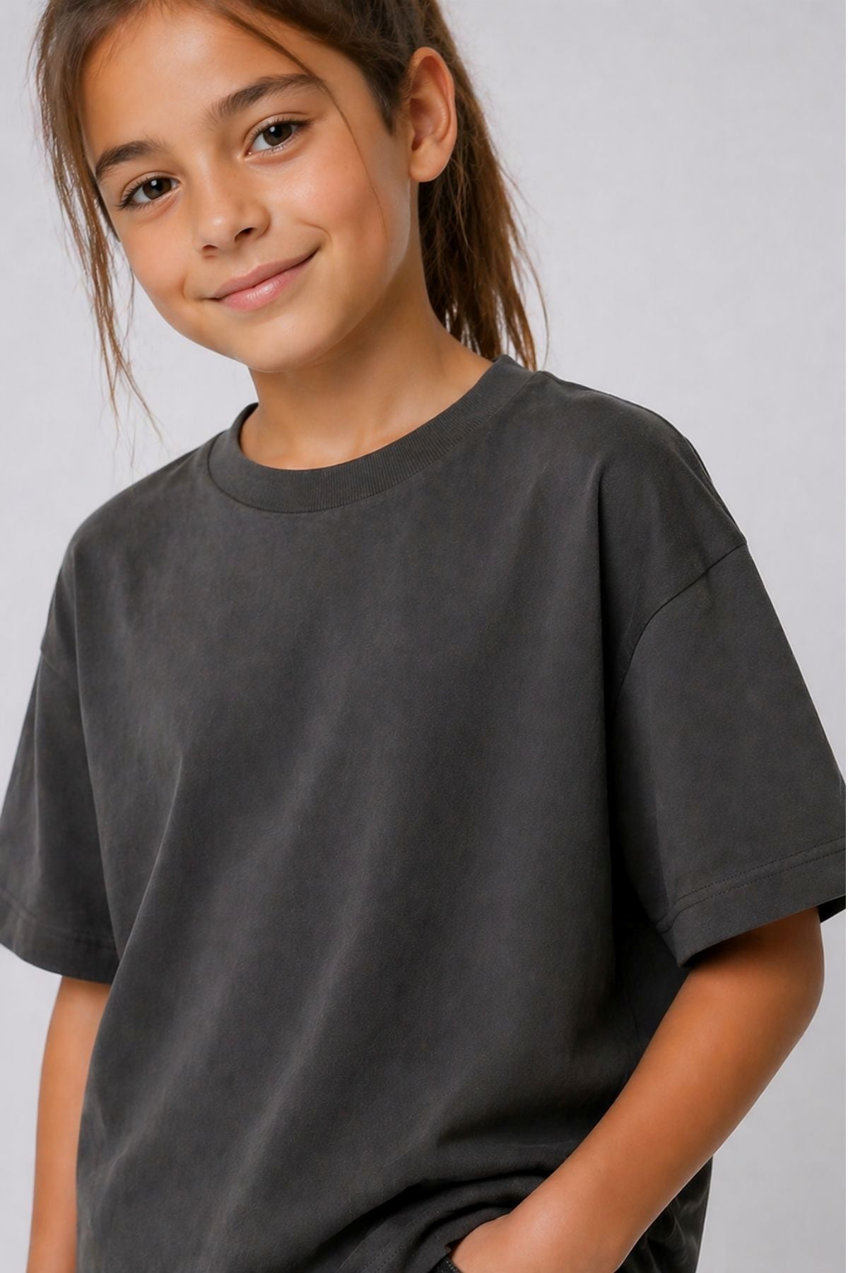 Unisex Basic Kısa Kollu Çocuk T-Shirt