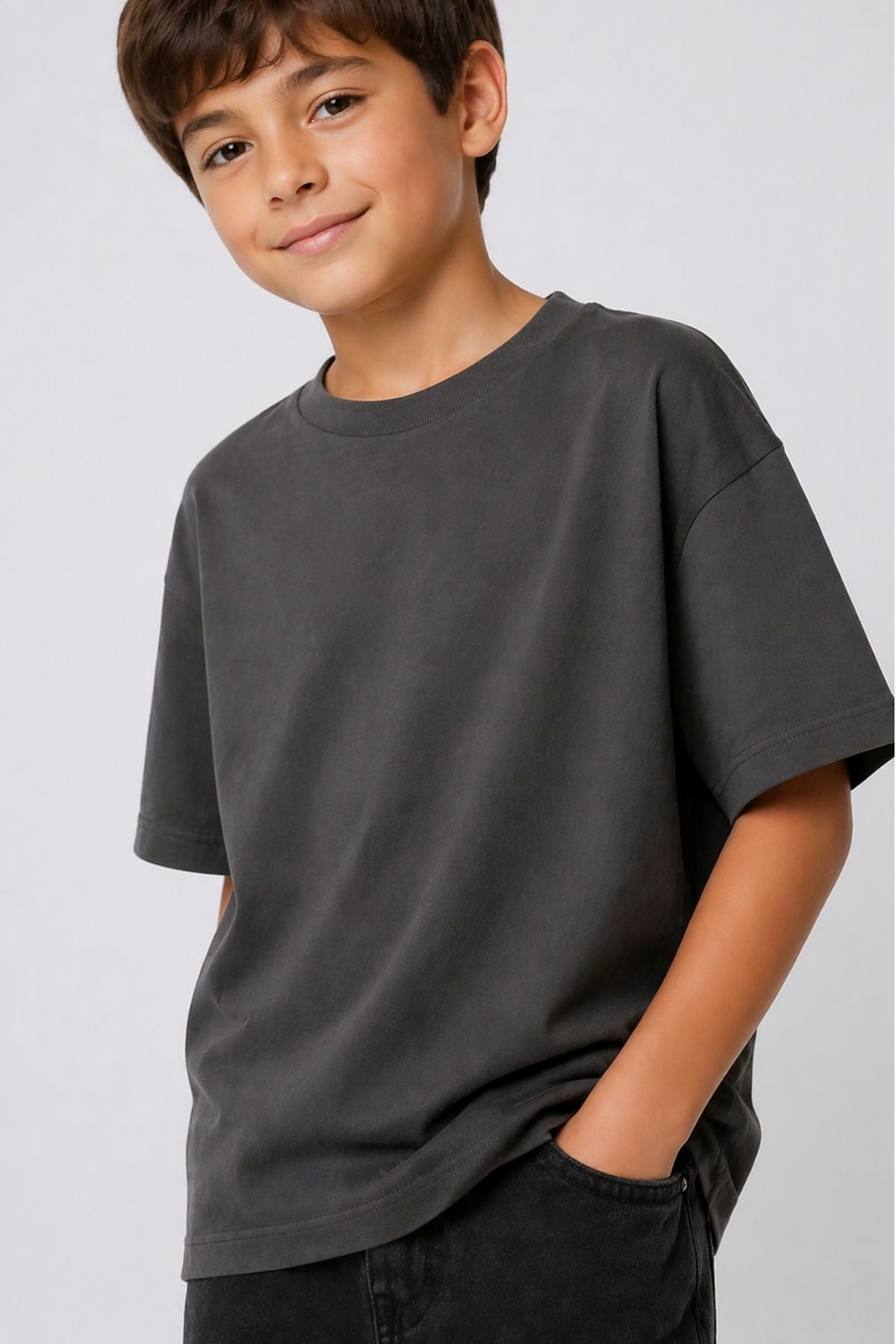 Unisex Basic Kısa Kollu Çocuk T-Shirt