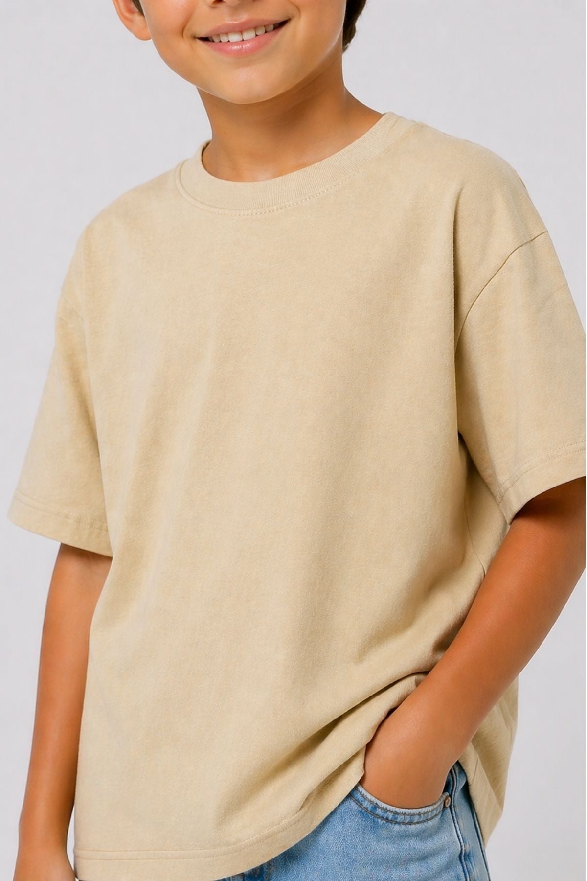 Unisex Basic Kısa Kollu Çocuk T-Shirt