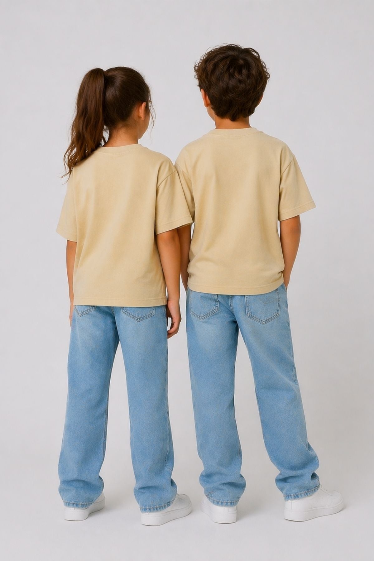 Unisex Basic Kısa Kollu Çocuk T-Shirt