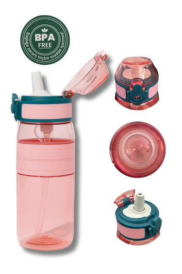 Uzspace 440 ml Şeffaf Suluk / Matara