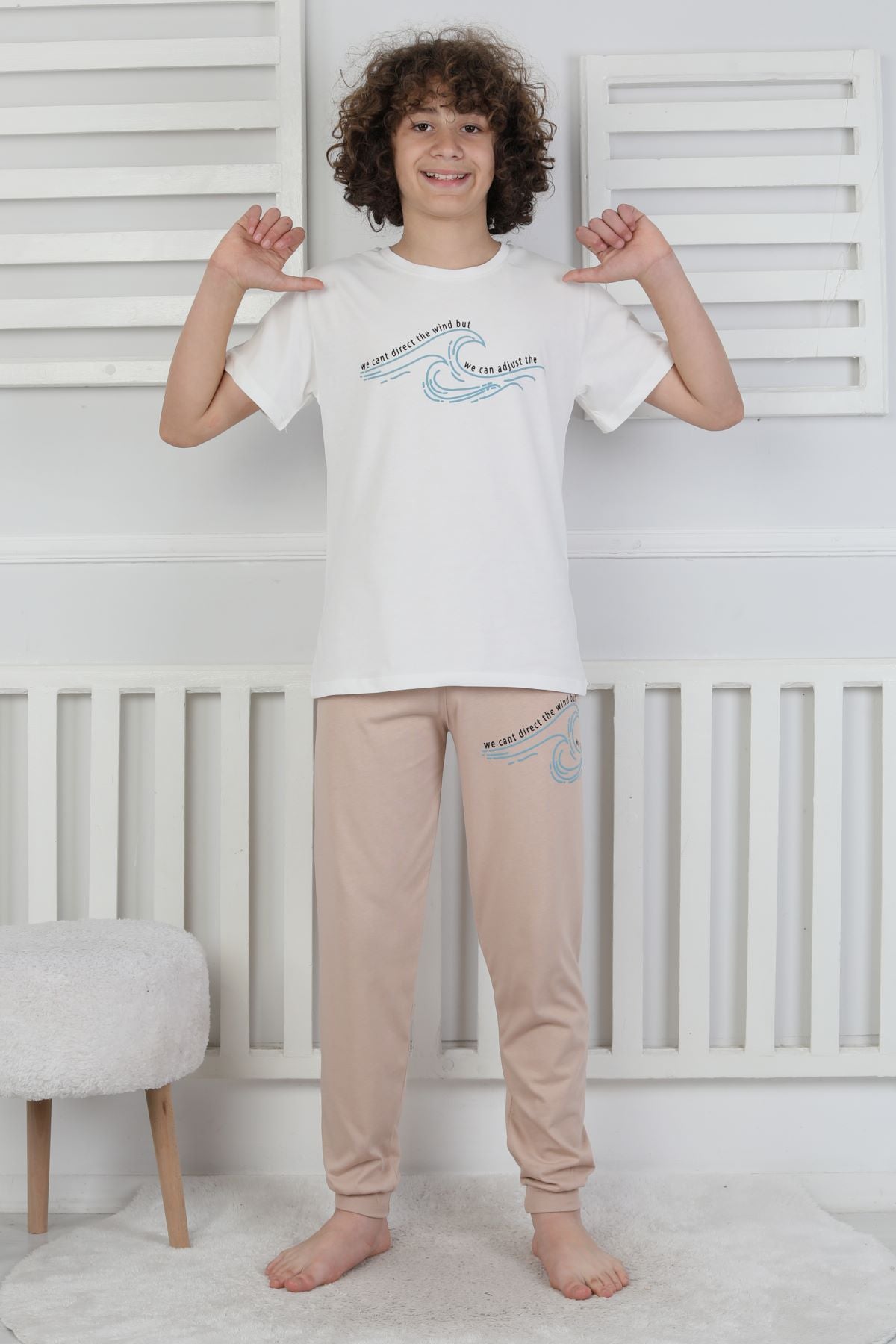 We Can Adjust The Baskılı Erkek Çocuk Pijama Takımı