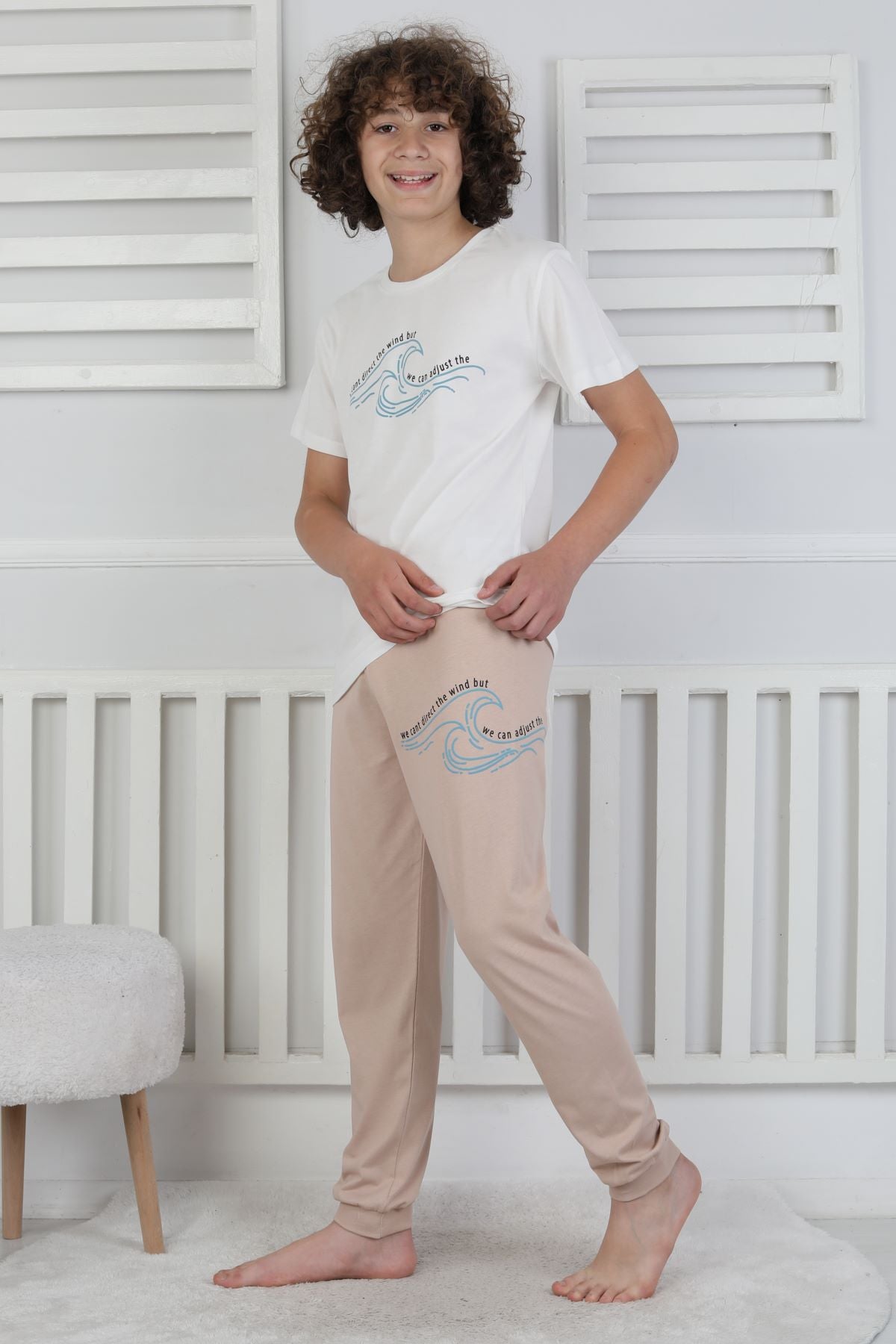 We Can Adjust The Baskılı Erkek Çocuk Pijama Takımı