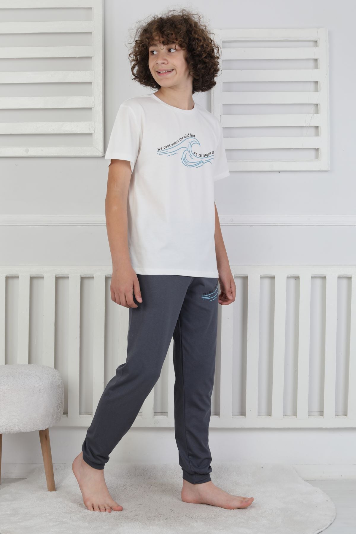 We Can Adjust The Baskılı Erkek Çocuk Pijama Takımı