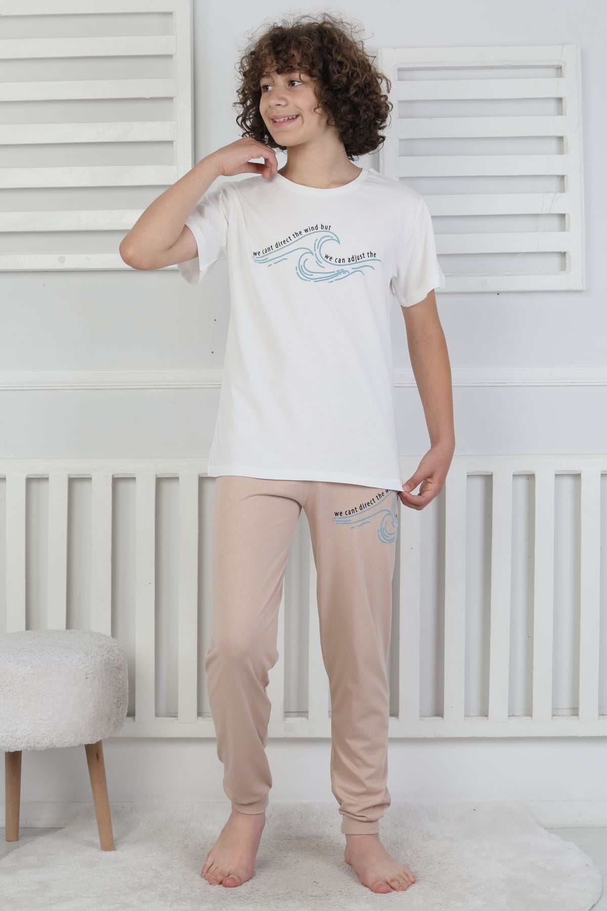 We Can Adjust The Baskılı Erkek Çocuk Pijama Takımı